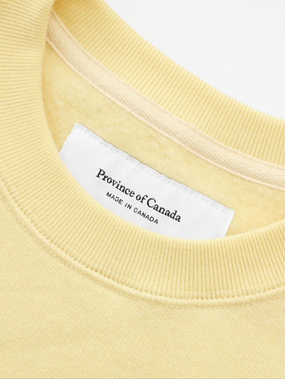 Province Of Canada Flag Fleece Sweatshirt In Butter - Picture 3 of 3